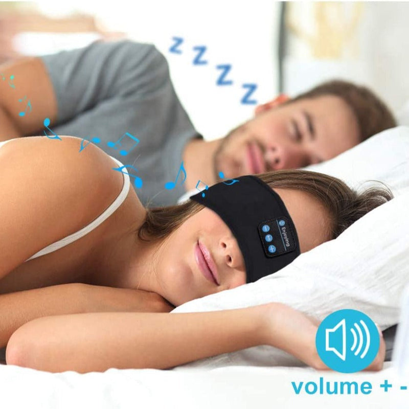 2024 Bluetooth Earphones Sports Sleeping Headband Elastic Wireless Headphones Music Eye Mask Wireless Bluetooth Headset Headband