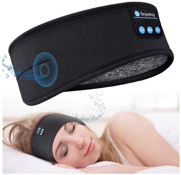 2024 Bluetooth Earphones Sports Sleeping Headband Elastic Wireless Headphones Music Eye Mask Wireless Bluetooth Headset Headband